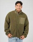 SILENT THEORY - Terra Sherpa Jacket - Khak