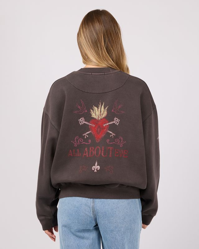 ALL ABOUT EVE - Aurora Box Crew - Washed Black