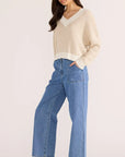 MINK PINK MEGAN V-NECK SWEATER