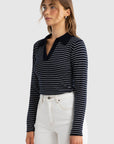 ORTC - Kingston Knit Polo Top - Navy & White