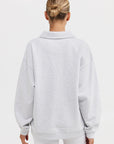 ORTC - Spencer Logo Quarter Zip - White Marle