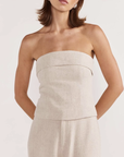 STAPLE THE LABEL-  Alba Bodice.  Colour: Natural Marle