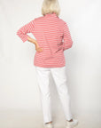 EQUINOX - Half-zip Yarn dyed Stripe Polo Top 