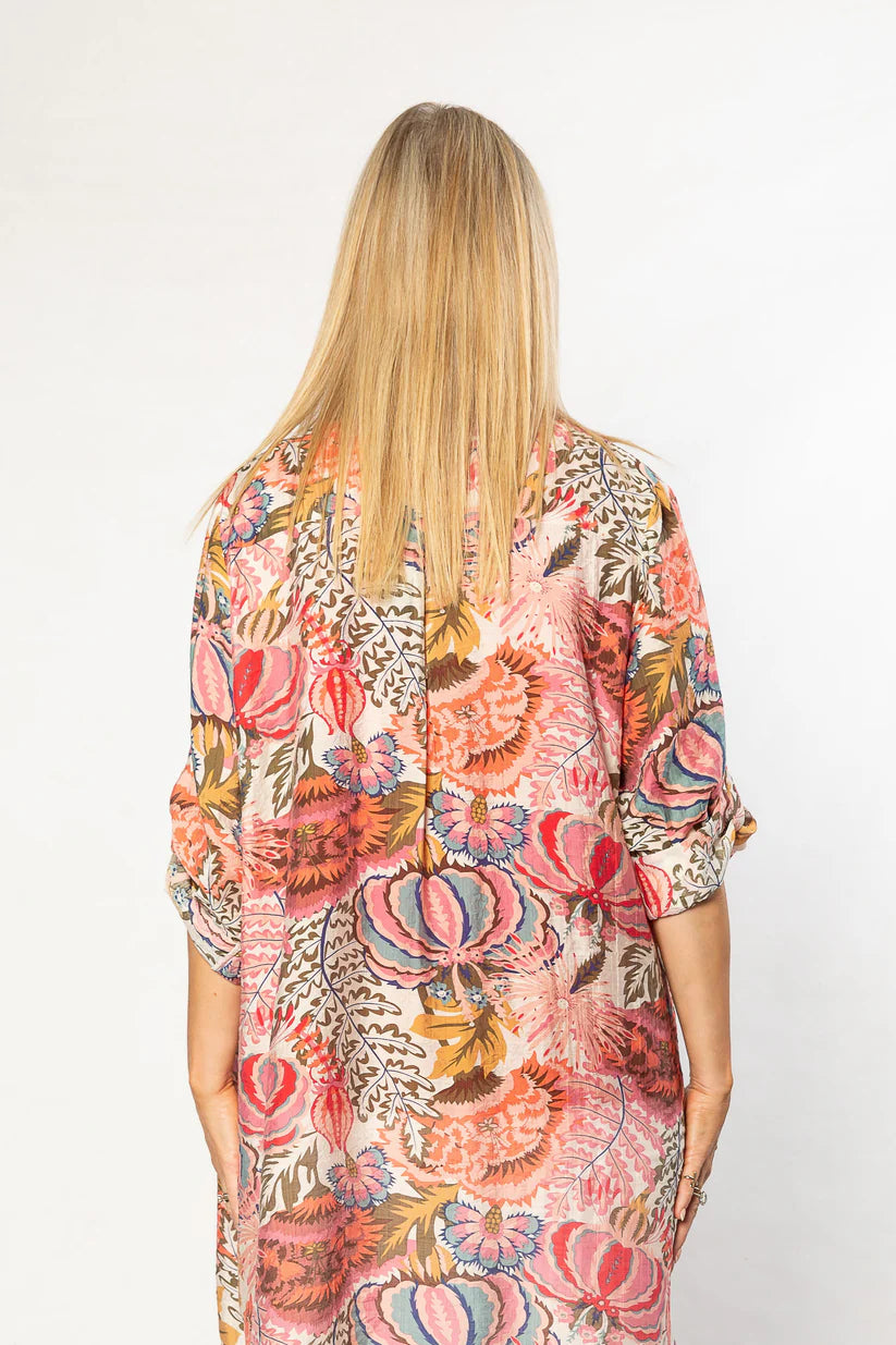 EQUINOX CLOTHING - Printed Overshirt - Pink