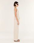 STAPLE THE LABEL - Cotton Blend Stripe Mid-Rise Pants