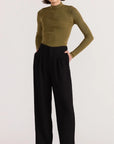 STAPLE THE LABEL- RENEE RIB KNIT TOP