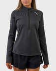 2XU Aero 1/2 Zip. Black/Silver Reflective