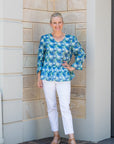 EQUINOX- Stretch Cotton Crop Capri Pant Jean - 