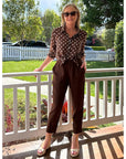 GORDON SMITH-  Sarah Linen Pleat Hem Pant. Koko