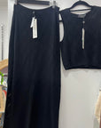 MINK PINK-  Solano Diamond Knit Tank Black