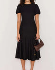 MINK PINK - Anais Drop Waist Midi Dress - BLACK