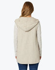 THREADZ- Ollie Side Button Vest  Oat