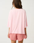 CARTEL & WILLOW - Solana Tee. Ice Pink