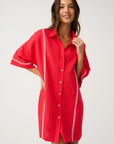 CARTEL & WILLOW - Casey Shirt Dress. Mandarin.