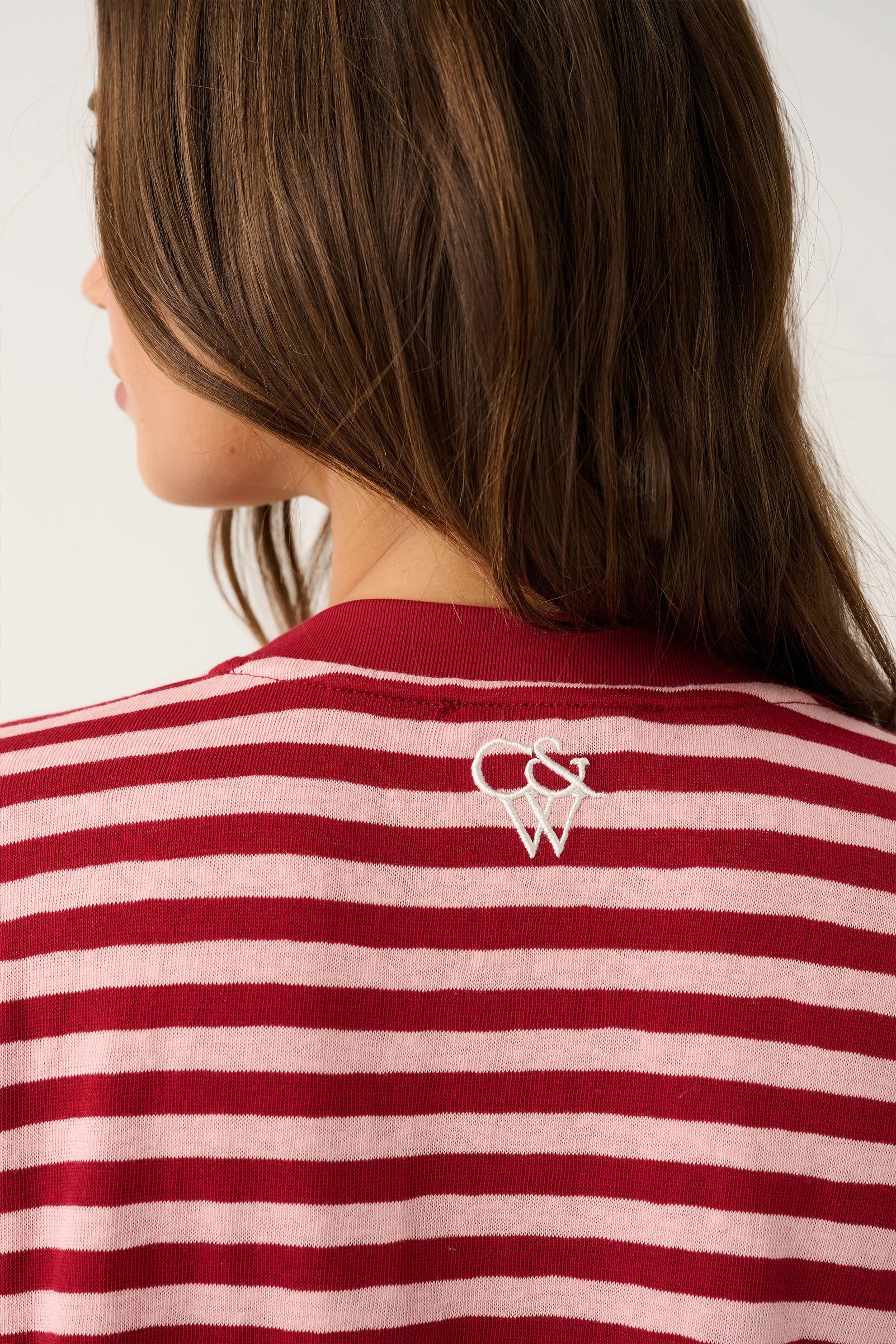 CARTEL &amp; WILLOW - Harley Long Sleeve - Plum Stripe