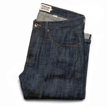 Taylor Stitch  Stetson Democratic Jean in Green Cast Salvage Natural Indigo