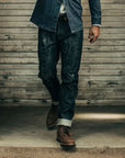 Taylor Stitch  Stetson Democratic Jean in Green Cast Salvage Natural Indigo