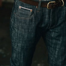 Taylor Stitch  Stetson Democratic Jean in Green Cast Salvage Natural Indigo