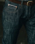 Taylor Stitch  Stetson Democratic Jean in Green Cast Salvage Natural Indigo